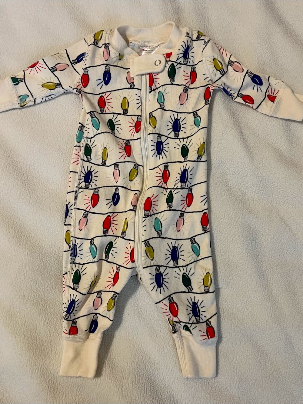 Hanna Andersson Bright Bulbs Christmas Sleeper (LIKE NEW)